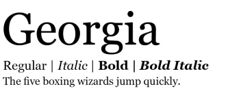 georgia-modern-serif-fonts